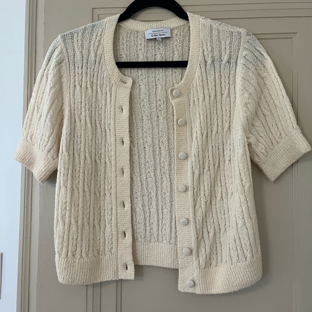 & Other Stories White Knit Top